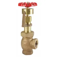 UNITED BRASS WORKS Gate Valve: For Gas/Oil/Steam/Water Media, Bronze, Angle, 3/4 in Pipe Size, FNPT (MPN 294001)