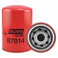 Spin-on oil filter with cellulose media and anti-drainback valve. Thread size 1"-16, overall height 5 3/8 in, outside diameter 3 11/16 in. Used in engine lubrication systems to remove contaminants