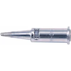 Conical soldering tip with 2 mm width, part of the UT-100Si Series. Designed for use with the MASTER APPLIANCE Ultratorch UT-100 handpiece, compatible with model UT-100SiK. Suitable for precision soldering tasks in electronics, HVAC control boards, and instrumentation.