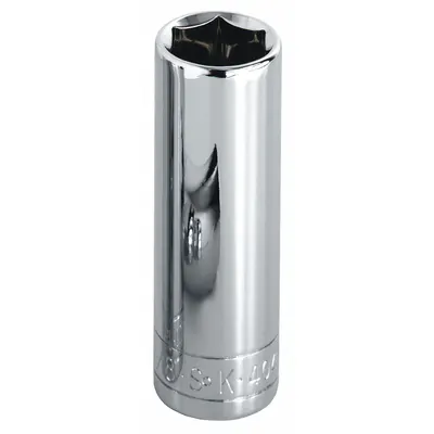 SK PROFESSIONAL TOOLS Socket: SAE, 1/2 in Drive Size, 1 3/16 in Socket Size, 6-Point, Deep - 1/2" Drive Hand Sockets