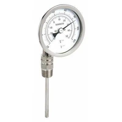 OEM APPROVED VENDOR Side- & Bottom-Mount Fixed-Angle Thread-Mount - Side- & Bottom-Mount Fixed-Angle Thread-Mount Dial Thermometers