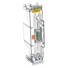 Indicating fuse block cover rated 250 V AC and 61 A to 100 A. Designed for H/RK1/RK5 fuse classes and compatible with BUSSMANN HM fuse series. Provides visual indication of fuse status in industrial electrical distribution systems.