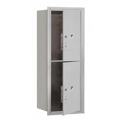 SALSBURY INDUSTRIES Mailbox: 4C, 2 Doors, Horizontal, 37 7/8 in H x 17 in W x 16 1/2 in D, Recessed Mounting - Multi-Unit Mailboxes