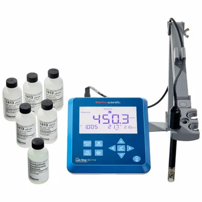 THERMO SCIENTIFIC Conductivity Meter: Conductivity/Salinity/Temp/Total Dissolved Solids - Benchtop Conductivity Meters