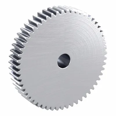 KHK GEARS Spur Gear: Module m 1.5, 55 Teeth, 12 mm Bore Dia, Stainless Steel, 20° Pressure Angle - Metric Spur Gears with Standard Hub