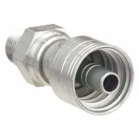 AEROQUIP Hydraulic Crimp Fitting: Steel x Steel, Straight, -8 For Hose Dash Size, Male x Genderless (MPN 1AA6PS8)