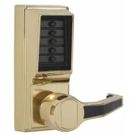 KABA SIMPLEX Mechanical Push Button Lockset: ADA Compliant, Brass (MPN LR1011-03-41)