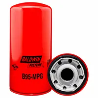 BALDWIN FILTERS Oil Filter: B95MPG, 1 1/2"-12 Thread Size, 9 15/16 in Overall Ht, Oil, Detroit