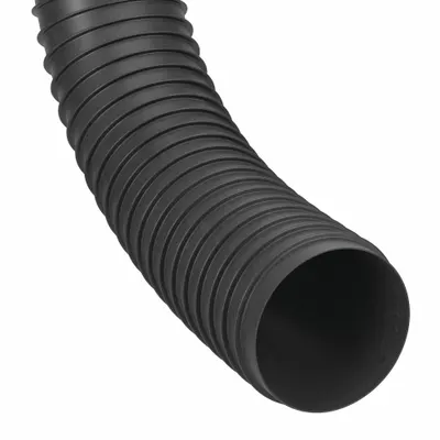 HI-TECH DURAVENT Industrial Ducting Hose: 6 in Hose Inside Dia., 25 ft Hose Lg, 18 psi - Thermoplastic Rubber Duct Hoses for Dust with Wear Strip