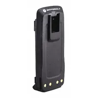 Replacement nickel-metal hydride battery for Motorola XPR 6000 Series handheld radios. Provides 1400 mAh capacity and IP57-rated protection against dust and water immersion. Suitable for industrial and field communication environments