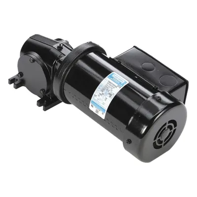 LEESON Gearmotor: Right Angle, Single Output Shaft, 3-Phase, TEFC, 172 RPM - Right Angle AC Gearmotors
