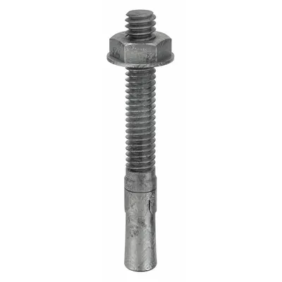 MKT FASTENING 1/4" x 2-1/4" Galvanized Steel Wedge Anchor, 20-Pack - Steel Wedge Anchors
