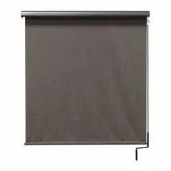 KEYSTONE FABRICS Sun Shade: Black/Gray/White, 8 ft Valence Wd, Pole and Crank, 92% UV Protection (MPN UP70.88.65). Key specifications — Operation Mechanism: Pole and Crank; Tie Down Type: Bungee and Hook System; Operation Side: Right; Valance Color: Oil-Rubbed Bronze; Manufacturer Part Number: UP70.88.65; Brand: KEYSTONE FABRICS; Fabric Color: Gray.