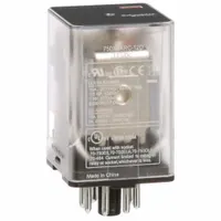 SCHNEIDER General Purpose Relay: Socket Mounted, 10 A Current Rating, 12V DC, DPDT, 8 Pins/Terminals (MPN 750XBXRC-12D)