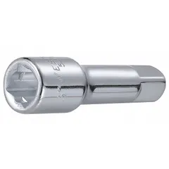 This 1/2" drive hand socket extension has a 3-inch overall length and standard type. It features a chrome finish for corrosion resistance. Use it to extend reach to recessed fasteners in automotive, industrial, and maintenance applications. Not insulated; not for live electrical work.