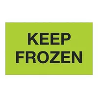 Climate and environment labels for packaging and shipping applications. Used to indicate handling requirements or environmental conditions for shipments. Sold in a pack of 500