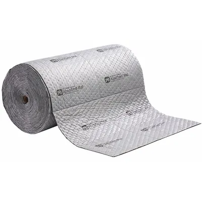 PIG Sorbent Roll, 75 ft Lg x 32 in Wd, Gray Polypropylene - Sorbent Rolls