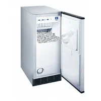 MANITOWOC Ice Machine: Gourmet, 53 lb Ice per Day, Air Cooled, 33 1/2 in Ht, 14 3/4 in Wd, Silver (MPN UCP0050A-161)