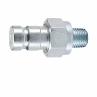 PARKER Nipple: 1/8 in, 1/8"-27 Thread Size, Male NPTF, NPTF, Steel, 0.8 g/min Max Flow Rate (MPN PD323)