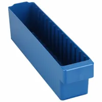 AKRO-MILS Drawer Bin: 18 in Overall Lg, 3 3/4 in x 4 5/8 in, Blue, Stacking Capable, 0 Dividers (MPN 31148BLU)