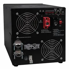 This single-unit inverter and battery charger converts 24V AC input to 230V AC pure sine wave output with 6000W peak power. The integrated charger accepts 230V AC input to recharge 24V batteries. Suitable for powering sensitive electronics, industrial controls, and backup systems in off-grid, mobile, or emergency applications.