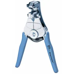 Standard cushion-grip wire stripper for copper cable from 12 AWG to 8 AWG. Overall length of 6 1/2 in. Suitable for electrical installations, panel wiring, and general wire stripping tasks.