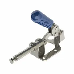This standard straight-line toggle clamp features a flange base and horizontal handle. With a plunger height of 0.97 inches, it is suited for quick, repeatable workpiece holding in machining, welding, and assembly fixtures.