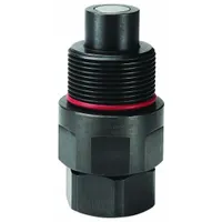 PARKER Hydraulic Quick Connect Hose Coupling: 1 1/2 in Coupling Size, Steel, 1.89 lpm Max. Flow Rate (MPN FET-1502-24FP)