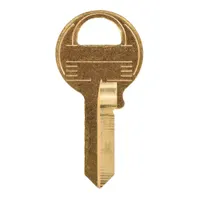 Key Blank: Compatible with Master Lock Locks, K1 Keyway Type, 4 Pins, Brass, Unfinished (MPN K1BOX)
