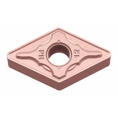This diamond indexable turning insert is used for precision machining of non-ferrous materials such as aluminum alloys and composites. It is suitable for turning, boring, and facing operations, providing wear resistance and surface finish.