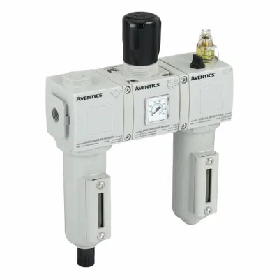 NUMATICS Filter/Regulator/Lubricator Assembly: 3/8 in NPT, 2,190 lpm, 10 bar Max Op Pressure - Numatics Filter, Regulator & Lubricators (FRLs)