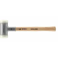 Dead Blow Hammer: Wood Handle, Plain Grip, 2 1/2 lb Head Wt, 2 in Hammer Face Dia, Steel (MPN 3366050)
