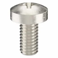Pan head machine screws with a low-profile rounded head, suitable for general fastening in machinery assembly, panel mounting, and electrical enclosures. Made of 18-8 stainless steel with a plain finish, featuring a Phillips drive (#2 size). Thread size M4x0.70, length 8 mm. Supplied in a 100-piece pack.