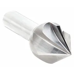 This KEO countersink features a 60° angle and six flutes for smooth, chatter-free operation. The solid carbide construction provides long tool life. It is used for deburring and countersinking holes in metal, plastic, and composite materials.