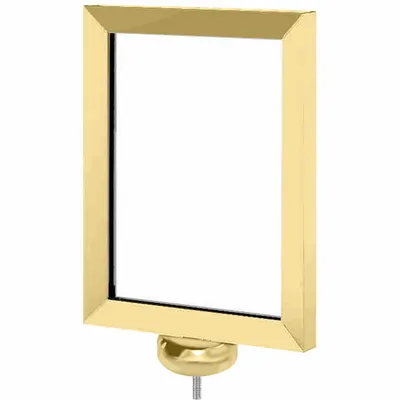 VISIONTRON Sign Frame: Brass - Sign Frames for Post Tops