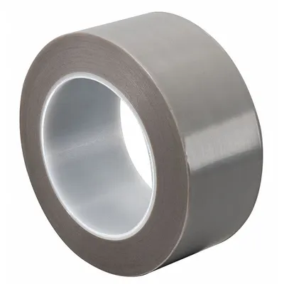 TAPECASE Film Tape: 1/2 in Wd, 36 yd Lg, 4.5 mil Thick, Acrylic, Polytetrafluoroethylene Film - PTFE Slick Surface Tape