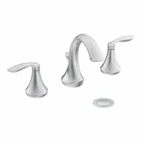 MOEN: Eva, Metal, Chrome Finish, 1.2 gpm Flow Rate, Widespread, Arc, Lever, IPS (MPN TV6420)