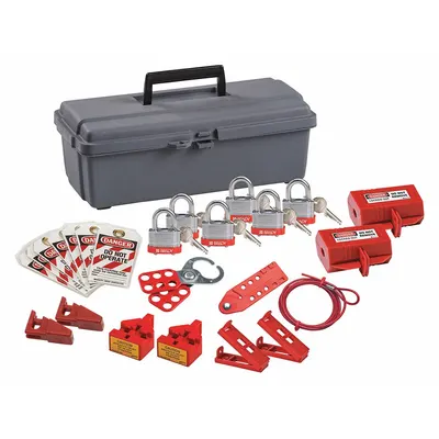 CONDOR Portable Lockout Kit: Keyed Different Padlocks - Portable General Lockout Kits