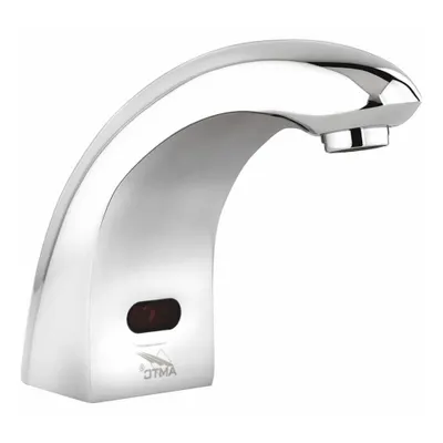 AMTC VALVE Bathroom Sensor Faucet: Hybridflo, Brass, Chrome Finish, Single-Post - Single-Post Sensor Bathroom Faucets