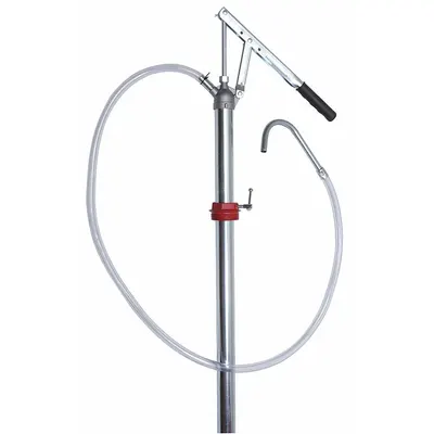 WESTWARD Hand Pump: Lever Action, Pump with Hose, 2.8 oz per stroke - Lever Handle Standard Drum Pumps