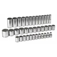 GEARWRENCH Socket Set: 1/2 in Drive, 6-Point, SAE, 9 mm to 32 mm (MPN 80730)