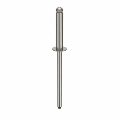 POP AVDEL Blind Rivet,1 31/43" L,0.124" dia,PK500: Inch, 1 23/32 in Overall Lg, 5/8 in Body Lg - Domed-Head Blind Rivets