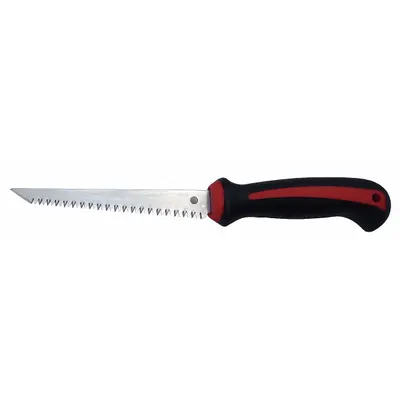 WESTWARD Jab Saw, 6 1/4 in Blade, Steel, 12 in Overall, Rubber Handle - Jab Saws