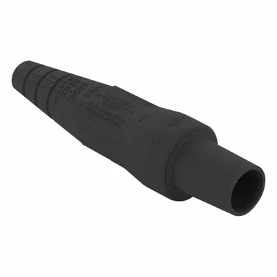LEVITON Single Pole Connector Body: Female, 400 A, Black Housing, Series 16 - Replacement Bodies for Single-Pole Plugs & Connectors