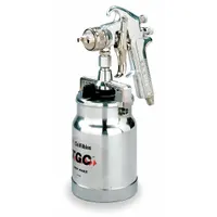 DEVILBISS Conventional Spray Gun: Conventional, 13 in, 1/4 in Air Inlet Size, Primers, NPS, Aluminum (MPN JGA-654)