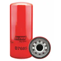 BALDWIN FILTERS Oil Filter: B7685, LF3654, 1 3/8"-16 Thread Size, 10 1/16 in Overall Ht, Oil