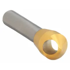This 60° countersink features a zero-flute design to reduce vibration during high-speed machining. The TiN-coated cobalt construction provides wear resistance for use on ferrous materials. It creates clean chamfered holes for screw heads or deburring in metal fabrication and tool and die work.