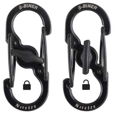 NITE IZE S-Hook Double Snap Hook, Stainless Steel, 1 13/32 in Overall Length - S-Hook Double Snap Hooks