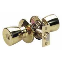 MASTER LOCK Door Lockset: Office Knob Locksets, Brass (MPN TU0103KA)