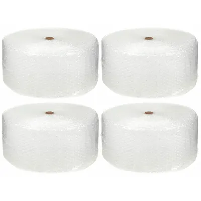 OEM APPROVED VENDOR Clear Perforated Bubble Rolls, 12 in x 375 ft, 4 Pack - Standard Bubble Rolls